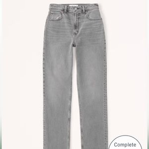 Abercrombie 90s ultra high rise Curve Love straight jeans